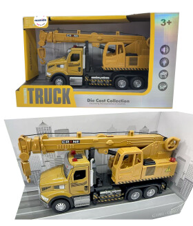 Mamido Mamido Kovové autíčko cestný žeriav so zvukmi a svetlami MT1558