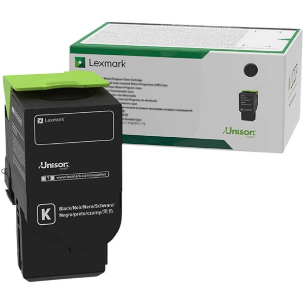 Lexmark C2425 C2535 MC2425 MC2535 MC2640 vratný toner originál čierna Maximálny rozsah stárnek 8000 Seiten; C252UK0