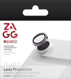 ZAGG InvisibleShield Premium Glass fialová trblietka / Ochranné sklo šošoviek / Apple iPhone 17 Air (200119625)