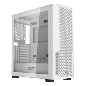 DarkFlash DF2100 biela / E-ATX / bez ventilátorov / 3x USB-A / priehľadná bočnica / bez zdroja (DF2100 WHITE NO FANS)