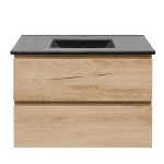Kúpeľňová skrinka 2 zásuvková s umývadlom SAT B-Way 79x50x45 cm dub mat BWAY280OAKU4B BWAY280OAKU4B