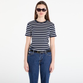 Tričko Tommy Hilfiger Slim Cody C-Nk S/S Tee Breton Stripe Dark Night/ Ecru S