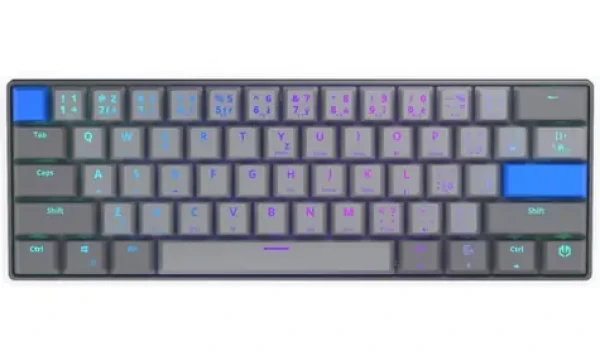 Endorfy Thock V2 Compact Wireles CZ šedá / Herná klávesnica / Bezdrôtová / Endorfy Yellow / BT2.4GHz / CZ layout (EY5C020)