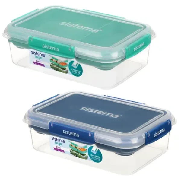 Sistema To Go STAX Delený vodotesný box na jedlo 2.2 l zelená-modrá (9414202217011)