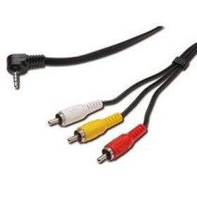 PremiumCord Video + Audio kábel, stereo 3.5mm 4 pinový - 3x CINCH RCA tienený, M/M, 1,5m (8592220011697)