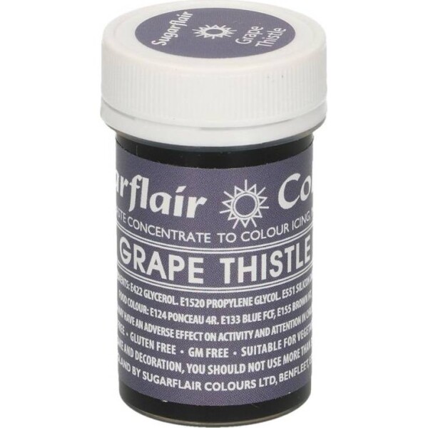 Gélová farba grape thistle 25 g - Sugarflair - Sugarflair