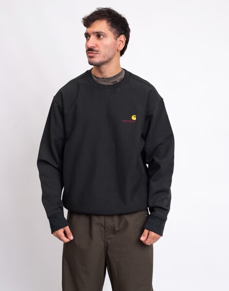 Carhartt WIP American Script Sweat Raven M