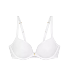 BODY MAKE-UP ESSENTIALS - Hladká bezšvová podprsenka s vypchávkami Triumph WHITE 90A
