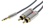 Cromo Jack 3,5 mm - 2x Cinch (M/M) / Audio kábel / 1 m (35333)