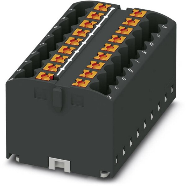Phoenix Contact 3273322 blok rozvádzača 46.5 mm pružinová svorka čierna 8 ks; 3273322