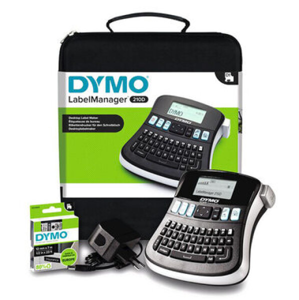 Dymo LabelManager 210D - kufríková sada / Tlačiareň samolepiacich štítkov / šírka pásky: D1 6 amp; 9 amp;12 mm (2094492)