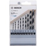 Bosch Accessories 2607002826 HSS sada špirálových vrtákov do kovu, 9-dielna, 2 mm, 3 mm, 4 mm, 5 mm, 6 mm, DIN 338, šesťhranný záhlbník, 1 ks; 2607002826