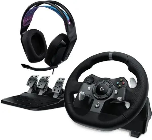 Logitech G920 Driving Force / herný volant + Logitech G335 / pre Xbox ONE PC (991-000551)