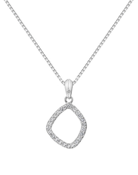 Hot Diamonds Nadčasový strieborný náhrdelník s briliantom a topaz Behold DP829 (retiazka, prívesok)