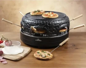 Bestron APD600Z čierna / Pec na pizzu / 910 W / keramická kupola / pre 6 osôb (APD600Z)