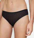 TRIUMPH SIGNATURE SHEER - Taj nohavičky s neviditeľným strihom a jemnou čipkou Triumph BLACK 40