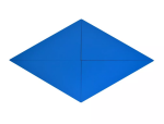 Moyo Montessori Moyo Montessori Krabička s modrými trojuholníkmi
