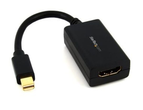 StarTech pasívny adaptér Mini DisplayPort M na HDMI F čierna / 1920x1200 / zvuk 5.1 (MDP2HDMI)