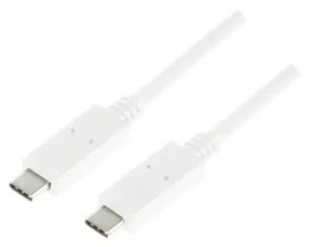 LogiLink USB-C - USB-C 0,5m biela / Kábel / USB 3.1 Gen2 / 10 Gbit/s / 60 W (CU0130)