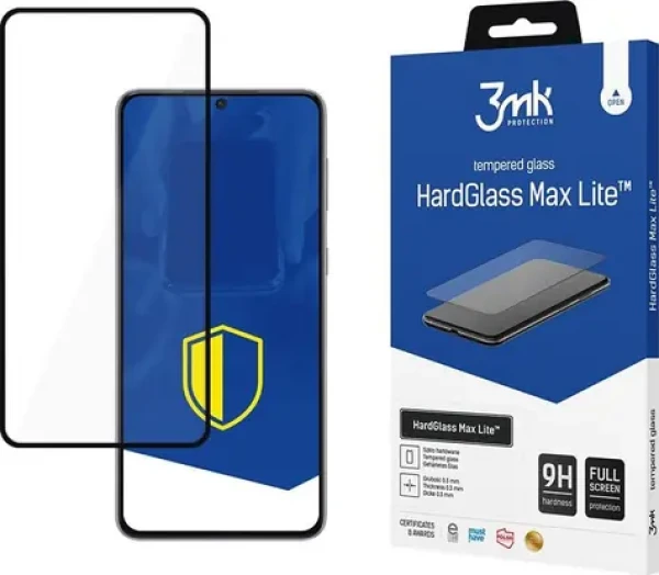 3mk HardGlass Max Lite ochranné sklo pre Samsung Galaxy S21+ 5G Black (5903108375085)