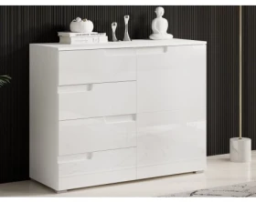 Skrinka Spice, lesklá biela%