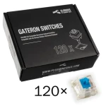 Glorious Gateron Blue Switches 120 ks / Mechanické spínače / lineárne / MX / 55g (GAT-BLUE)