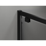 MEXEN/S - Exo sprchovací kút dvere krídlové 85 x 85, transparent, čierna 8181-085-085-70-00