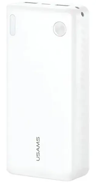 USAMS PB83 20000mAh biela / Power Banka / 2x USB-A / 1x USB-C / PD (20KCD25402)