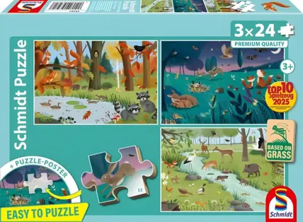 Schmidt Puzzle Lesné a lúčne zvieratá