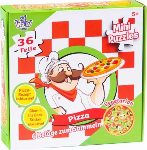 Okrúhle puzzle Pizza mix
