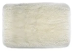 SPIRELLA Kúpeľňová predložka FINO biela / Mikrovlákno / Vysoký vlas / Protišmyková / 70 x 120 cm