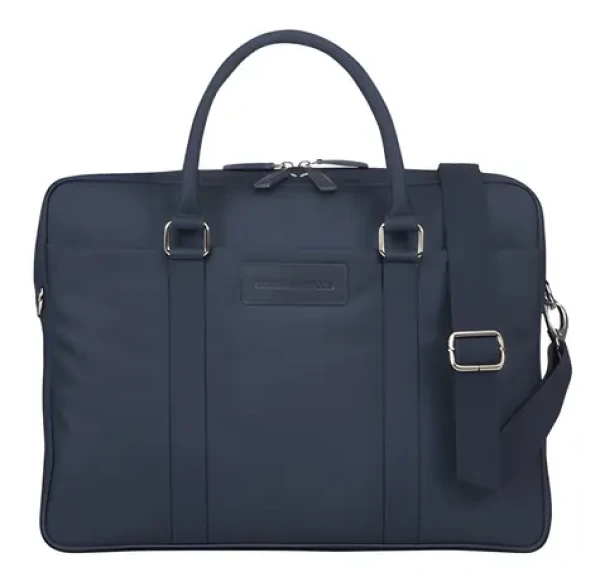 Dbramante1928 Ginza Duo Pocket PURE 16" modrá / Taška pre notebook / až 16" / imitácia kože a polyester (BG16PLBU3323)