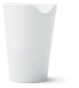 FIFTYEIGHT Becher mit Biss biely / Hrnček (T023701)
