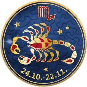 CURIOSI Okrúhle puzzle Zverokruh: Škorpión
