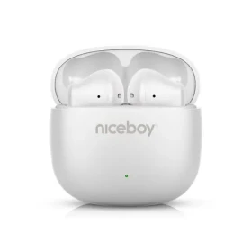 Niceboy Beans 4 POP biela / Bezdrôtové slúchadlá s mikrofónom / Bluetooth 5.4 / IPX4 / nabíjacie púzdro (beans-4-pop-white)