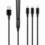 Obal:Me: 3v1 AllConnect Fast Charge USB-A/USB-C, Lightning, Micro-USB Kábel 1.2m Black (57983125485)