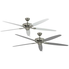 CasaFan CLASSIC ROYAL 180 BN Lack weiß/lichtgrau stropný ventilátor 66 W (Ø x v) 180 cm x 305 mm chróm (kartáčovaný); 518016