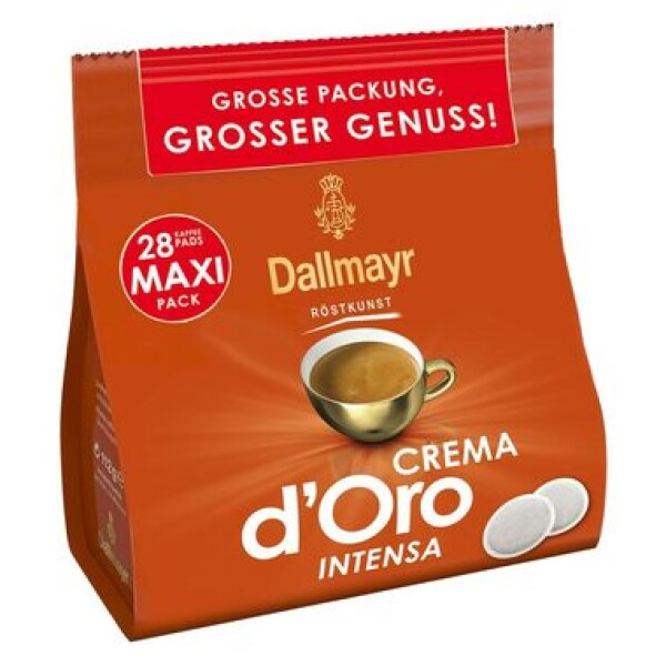 Dallmayr Crema d Oro INTENSO pod Senseo 28 ks / Pod Senseo / 100% Arabica (4008167242888)