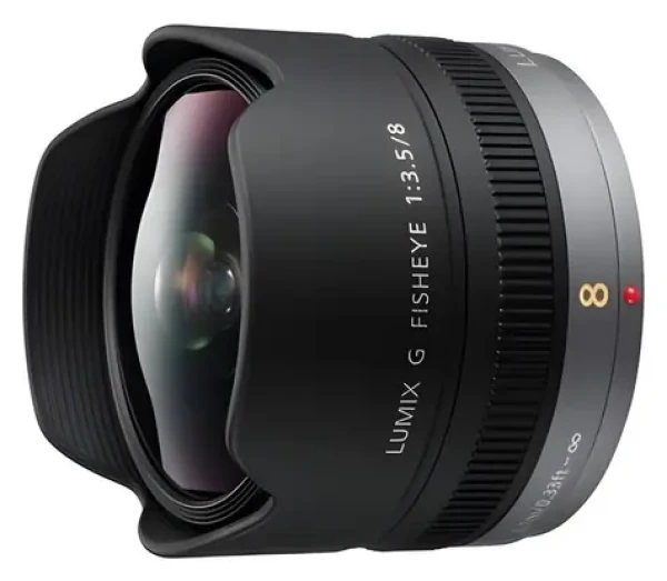 Panasonic Lumix G 3,5/8 Fisheye / Objektív / Fisheye / Micro Four Thirds / 8 mm f/3,5 (H-F008E)