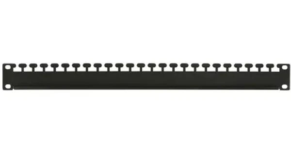 Lanview Panel pre zväzkovanie káblov / Panel pre správu káblov / 19" / 1U / čierny (RAO305BL)