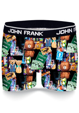 Pánske boxerky John Frank JFBD331 černá