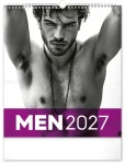Men 2027 / Nástenný kalendár / 30 × 34 cm / čiernobiely