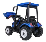 Mamido Detský elektrický traktor MEGA D68 24V s prívesom modrý