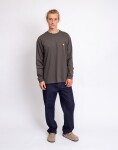 Carhartt WIP L/S Chase T-Shirt Shungite / Gold M