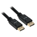 Sharkoon DisplayPort 1.3 kábel čierna / Video kábel / 4K / 60 Hz / 3 m (4044951021437)