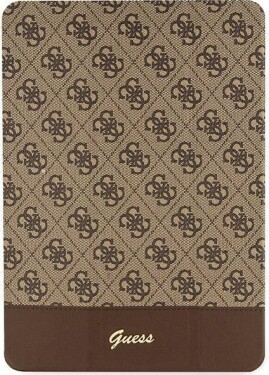 Guess Etui Guess GUFC10PS4SGW Apple iPad 10.2 2019/2020/2021 (7., 8. i 9. generacji) Hnedý/brown 4G Stripe Allover
