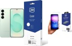 Samsung Galaxy S25 5G 12/128GB Miętowy (SM-S931BLG) + FlexibleGlass + Etui Clear Case