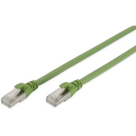 Digitus DK-1644-A-PUR-030 RJ45 sieťové káble, prepojovacie káble CAT 6A S/FTP 3.00 m zelená fóliové tienenie, kompletné tienenie, tienený, bez halogénov,; DK-1644-A-PUR-030