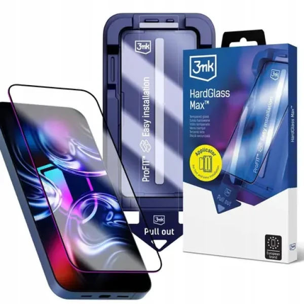3mk HardGlass Max / Ochranné sklo / Pre Apple iPhone 13/13 Pro/14/16E/17E (W-3HgMFFV2-Ip131416)