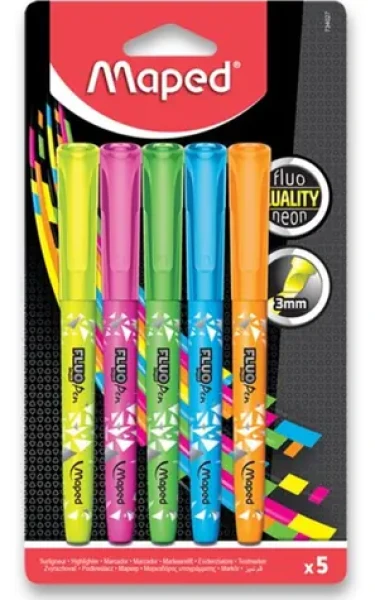 Maped Zvýrazňovače Fluo Peps 5ks (142415)